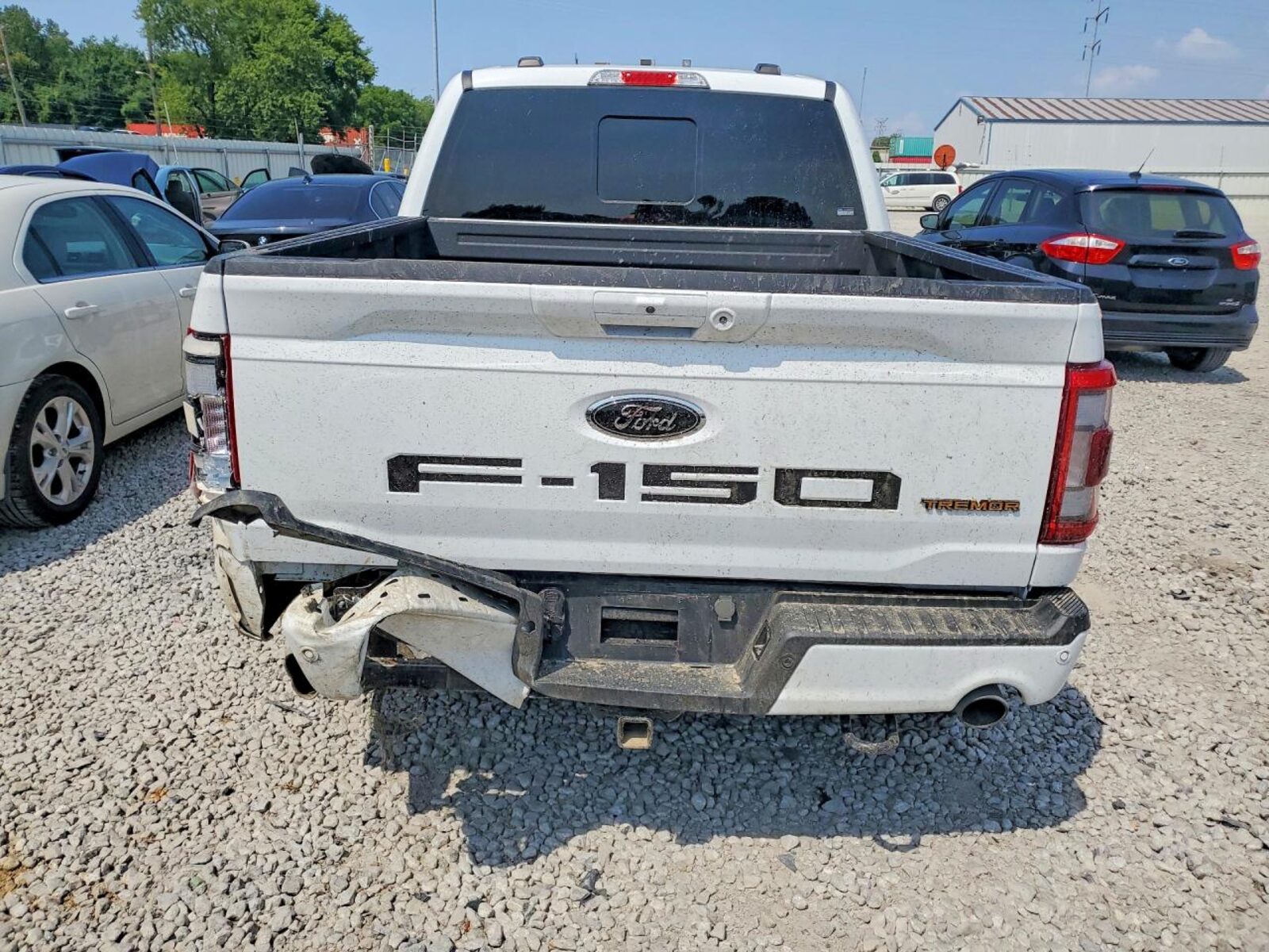 Rear damage documented during intake