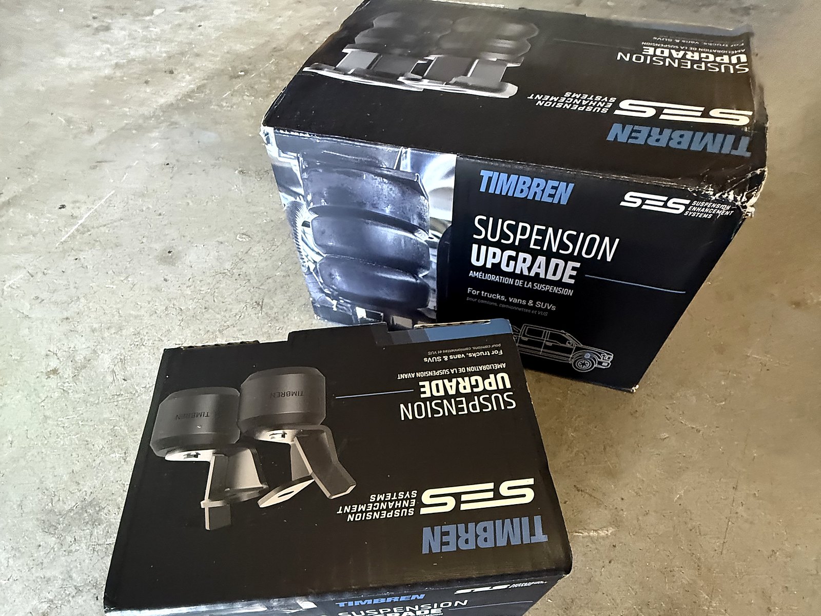 Timbren SES Tremor rear helper spring kit — As delivered.